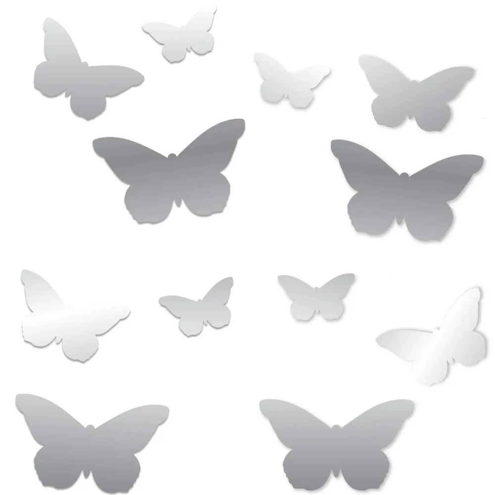 BLUE MOON STUDIO Butterfly Mirror Wall Decor